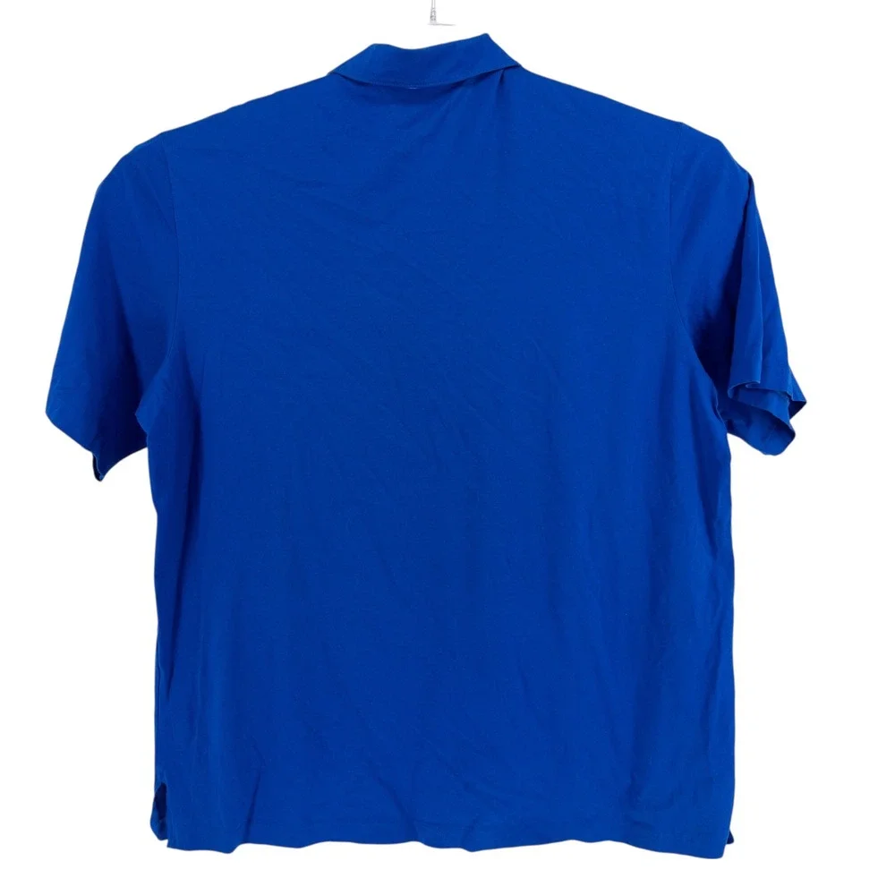 Polo Golf Ralph Lauren Polo Shirt Men's Large Blue Pima Cotton Short Sleeve Pony